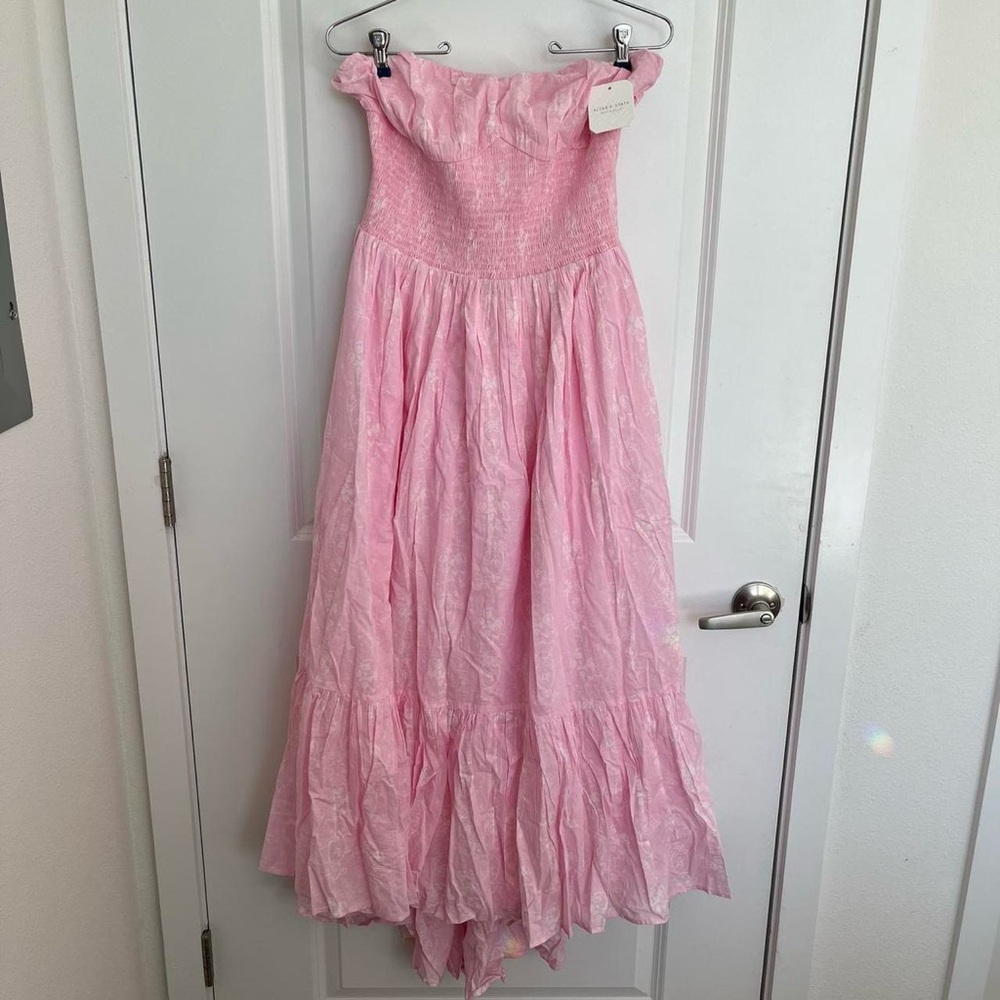 NEW Altar’d State Pink Floral Maxi Dress Size Large NWT - Picture 5 of 8